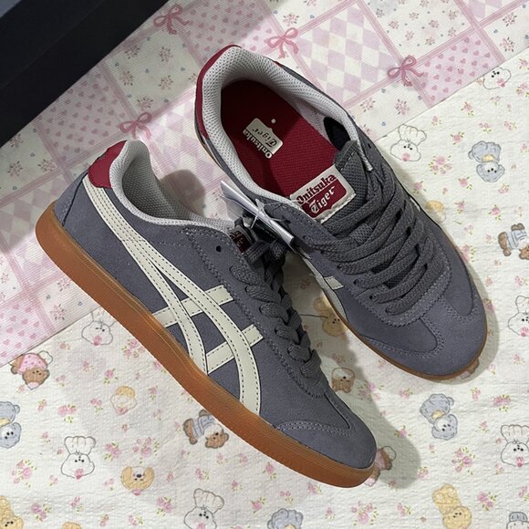 Onitsuka Tiger Tokuten Series Grey Retro German Army Trainer Shoes - Picture 2 of 7